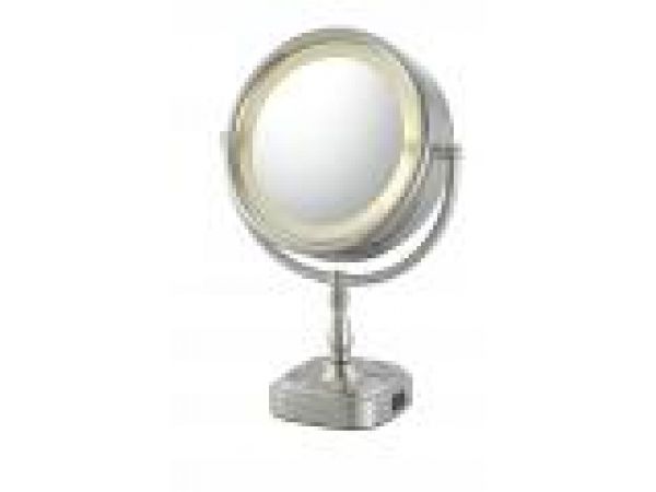 Double-Sided LED Vanity Mirror