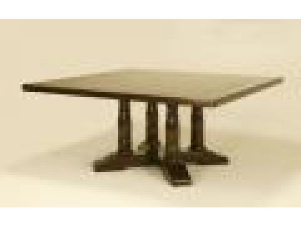 8768 Pedestal Table with Four Columns