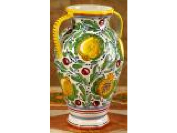 930/30 12'' Vase double handles - Limoni/Frutta