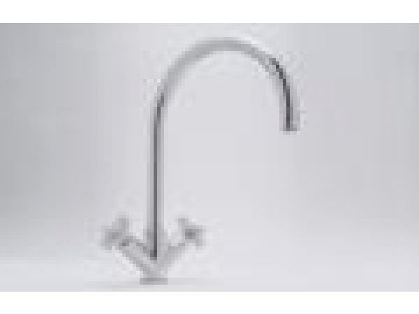 Single Hole Kitchen Faucet with Cross Handles
