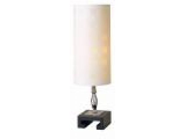 ROTA LAMP WITH WHITE SQUARES SHADE