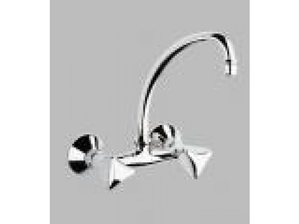 Wall-mount two-handle kitchen faucet, 31 026