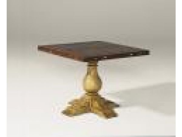6079 Square to Round pedestal Table