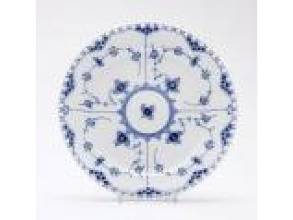 Blue Fluted Full Lace Five-Piece Place Setting