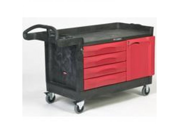 4548-88 TradeMaster‚ Cart with 4-Drawer and Cabinet, Large