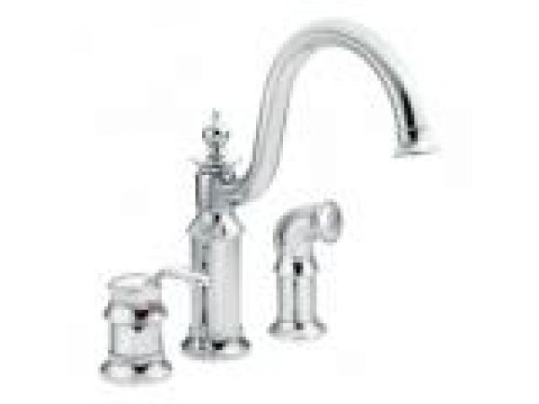 One Handle Kitchen Faucet with Matching Finish Sid