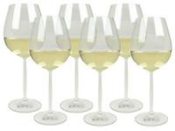 Crystal Chardonnay/Sauvignon Blanc Wine & Water Gl