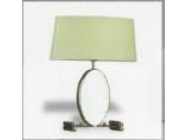 Oval Mirror Table Lamp