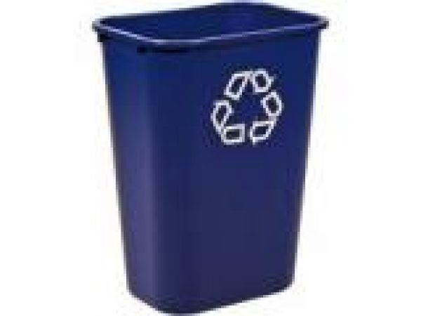 2957-73 Deskside Recycling Container, Large with Universal Recycle Symbol