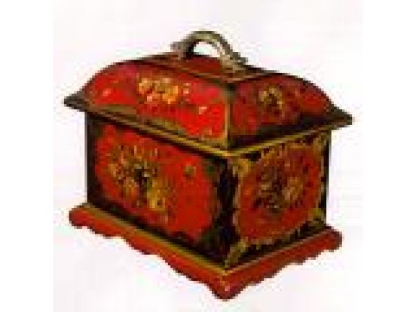 Mfg #: 03-160 BOX, RED WITH FLOWERS