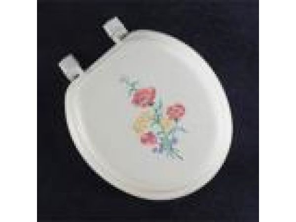 ROUND EMBROIDERED FLORAL SPRAY DELUXE FASHION SOFT