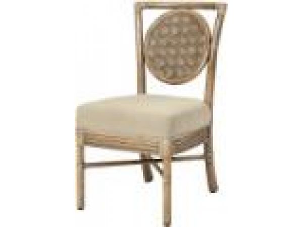Salon Side Dining Chair, Woven Back
