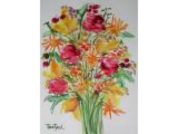 Floral Painting Ten: Giclee Print