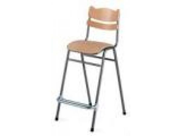 1051 Mandal Prima student chair with wooden seat