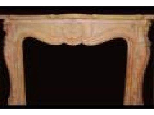 Marble Fireplace Mantels - E501 Lt. Yellow Brown