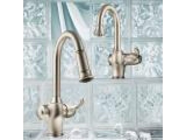 The Woodmere¢â€ž¢ pulldown kitchen faucet