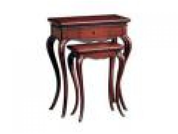 Antique Red Nesting Table
