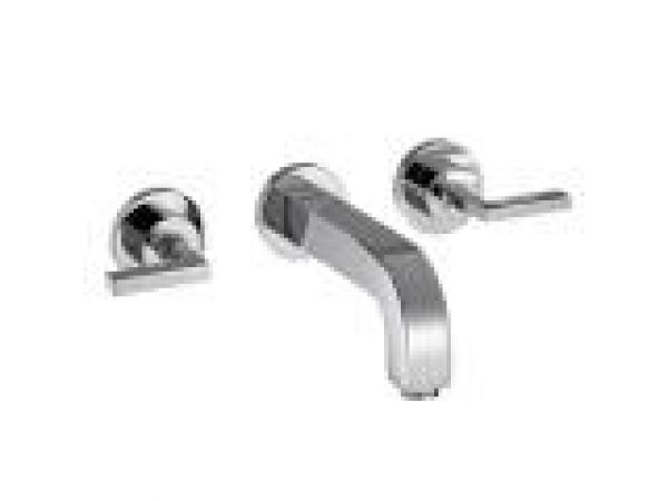 Axor Citterio Wall-Mounted Widespread Faucet Set with Lever Handles