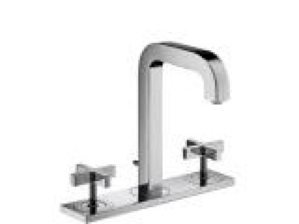 Axor Citterio Widespread Faucet Set with Cross Handles and Base Plate