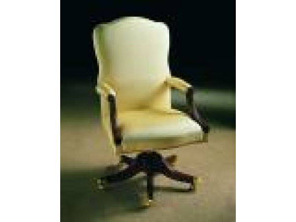 2008RM & 2008RMPL - Mahogany swivel desk chair