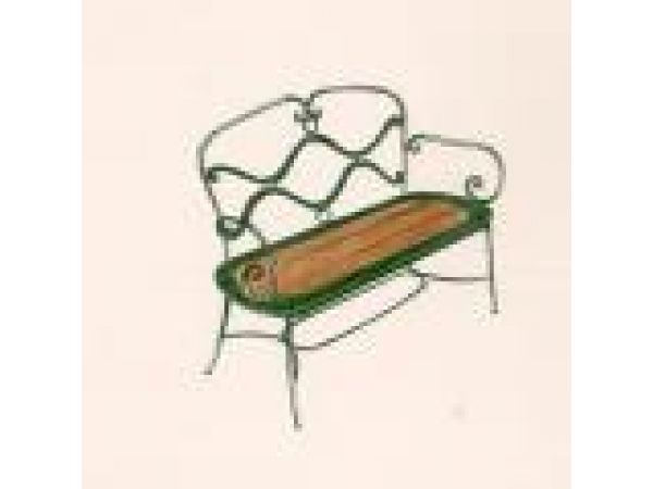 Rondo -Two Seat Sofa w/ Wooden Seat  #50D