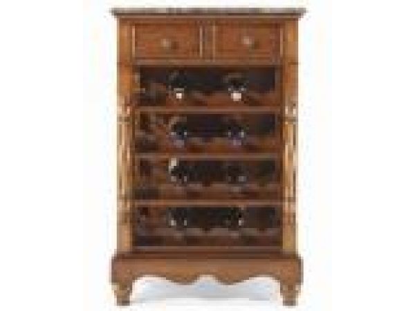Wine Cabinet with Marble Top