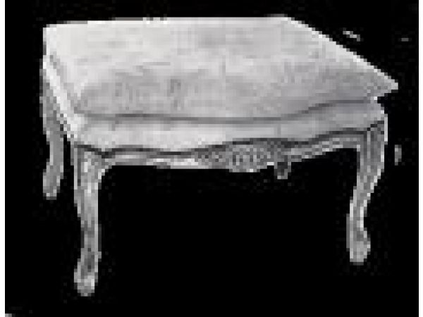 357 O M Louis XV Ottoman Upholstered Deck w/Loose