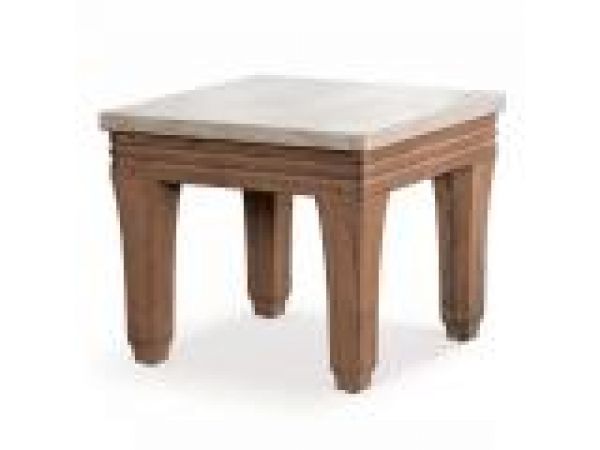 Palazzio Side Table, Limestone Top