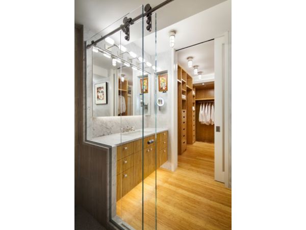 170sf Accessible/Sustainable Master Bathroom/Dressing Room for An Exhibiting Artist, NYC