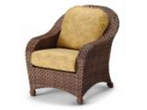 Key Biscayne Deep Seating Wicker Arm Chair