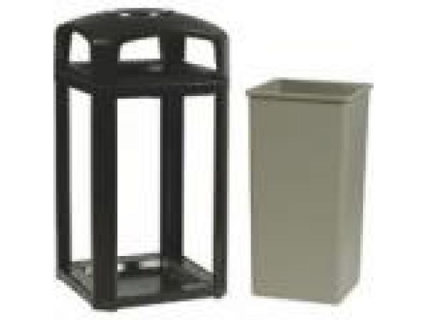 3975-01 Landmark Series‚ Classic Container, Dome Top with Ashtray, Frame and 3959 Rigid Liner