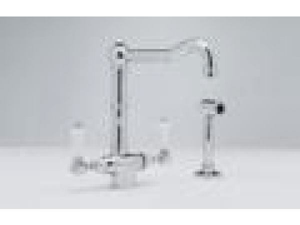 Single Hole Country Kitchen Faucet with Sidespray