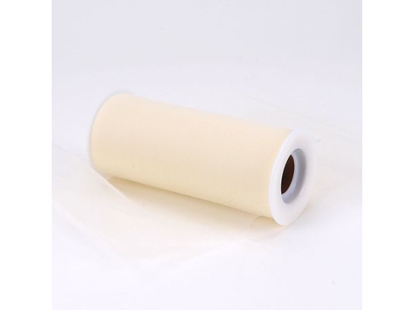 18 inch Ivory Premium Polyester Tulle Fabric