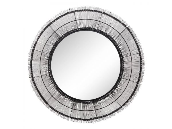Black Wire Wall Art With Mirror