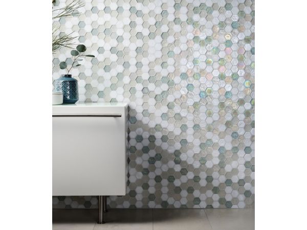 Oceanside Glasstile - New Pattern Muse Collection - Hexagon