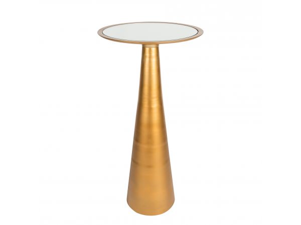 Forma Highboy Table, Gold