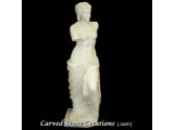 FIG-M012 ''Venus DeMilo'' - Hand-Carved White Marble Statuary