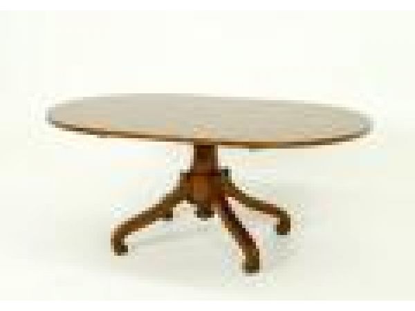 2970 Racetrack Oval Occasional Game Table