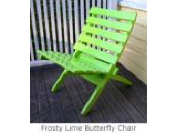 Frosty Lime Butterfly Chair