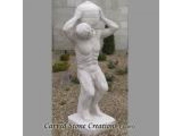 FIG-G001, ''Smaller Atlas'' - Hand-Carved Granite Statue