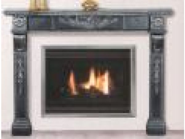 Metal Fireplace Mantels - Model - Juliet - WA-BLJ-204
