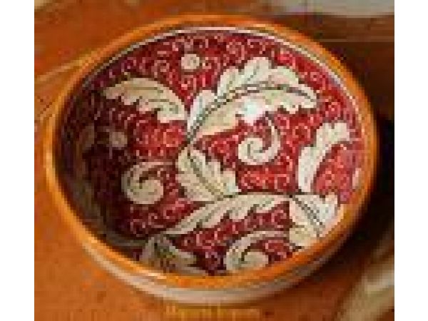 553/14 5.5'' bowl - Floreale Rosso