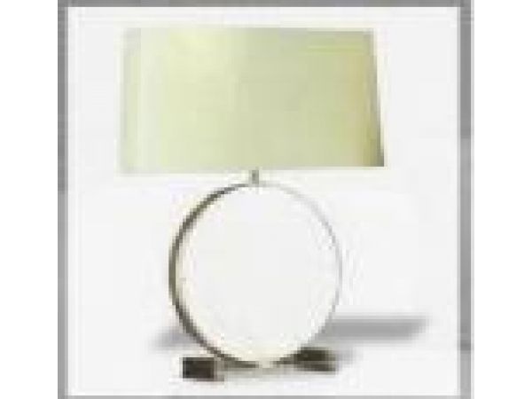 Round Mirror Table Lamp
