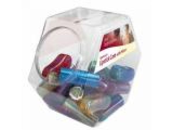 1-1012 Series-Opalescent Lipstick Case with Mirror Assortment