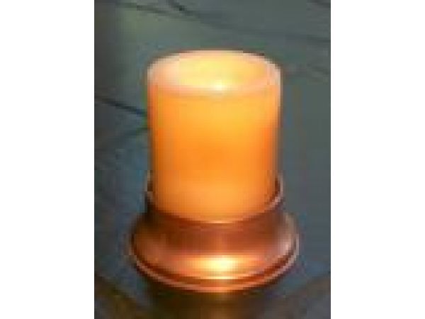 4  Copper Candle Pedestal Stand