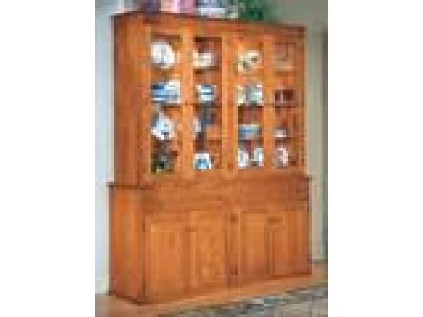 766 China Cabinet with Moulded Base