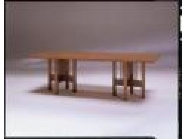 134-9642 8' Table W/Cross Pedestal