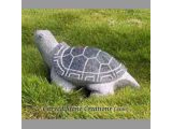 AST-013, ''Sun Turtle'' Hand-Carved Granite Animal Statue
