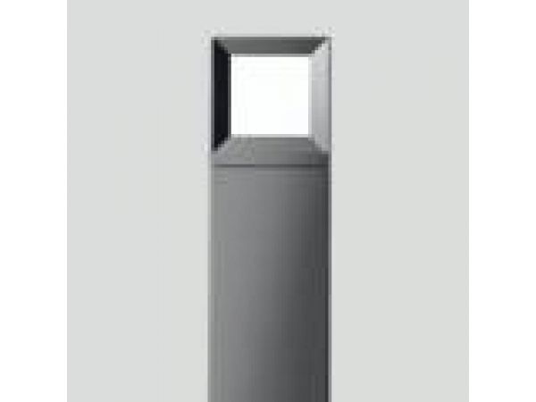 Bollard - square with diffused light source