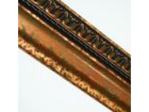 Crown Molding Finishes - Grand Baroque Cracked Copper